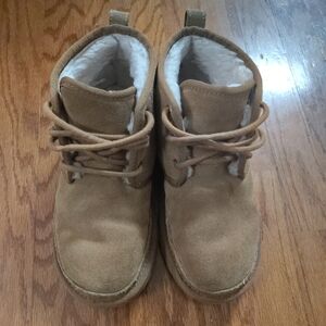 UGG Tan Kids Boots with Cozy Lining